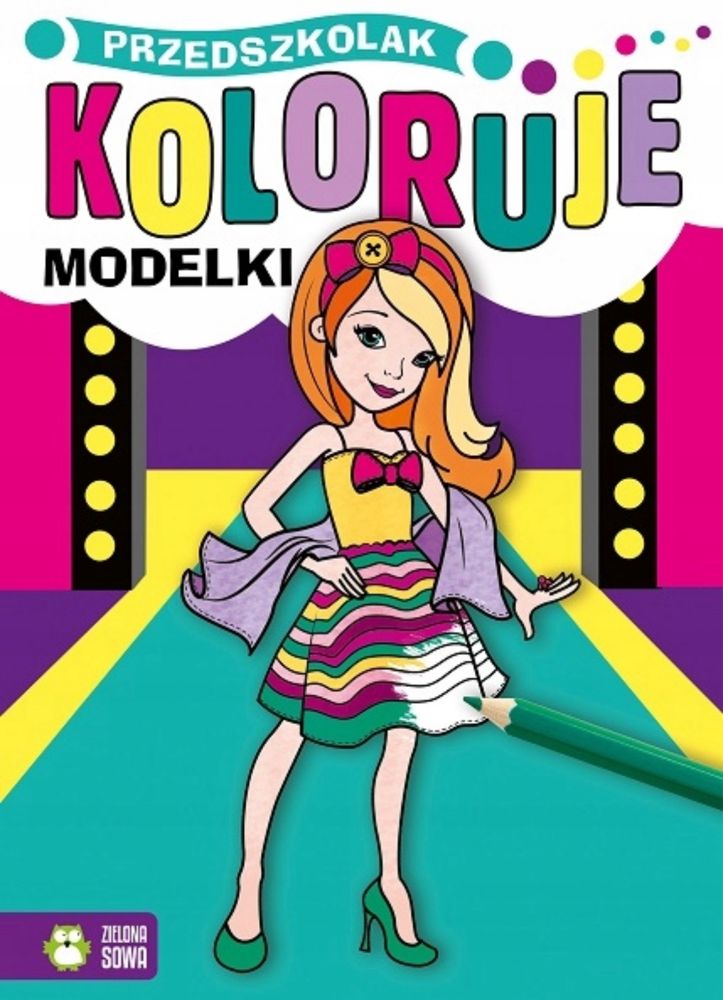 Kolorowanka „przedszkolak koloruje modelki”