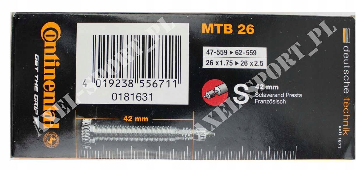 Continental Dętka Mtb 26/1.75-2.5 presta 42mm