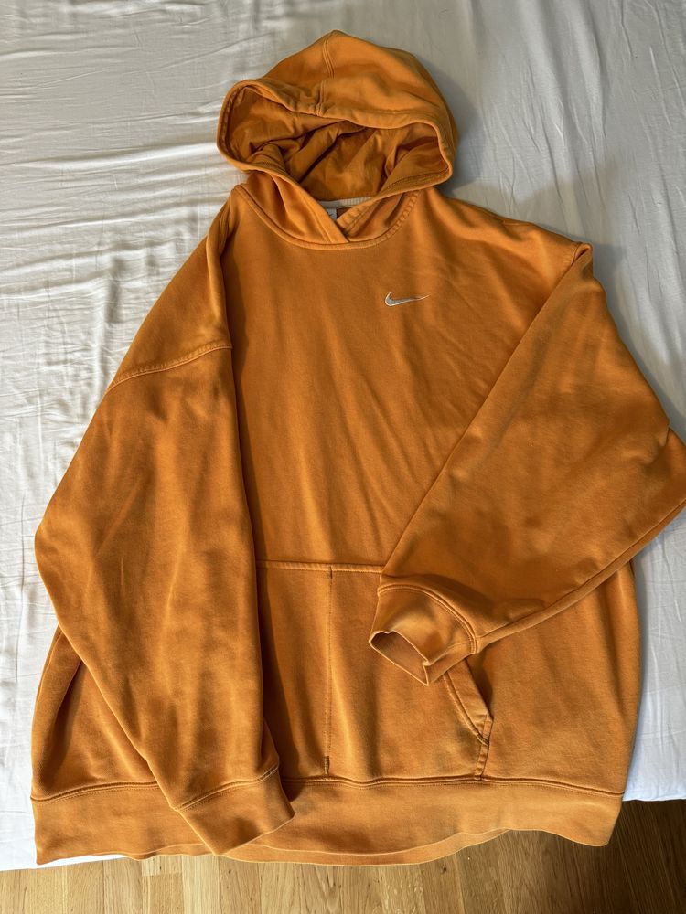Жіноче худі помаранчеве для вагітних nike s/m oversize