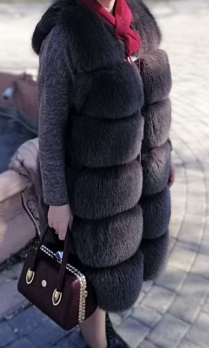 Желетка з песця (графіт)