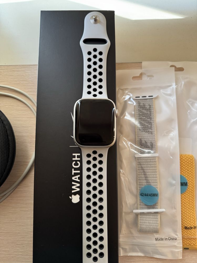 Apple Watch Series 7 Nike+ 45mm | Ідеал | Комплект + ремінці + чохол