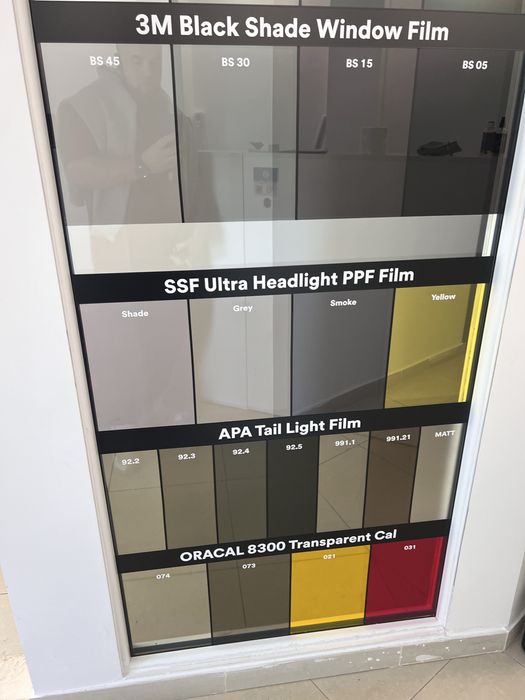 Przyciemnianie szyb tylnich / przednich / czołowej / reflektorów
