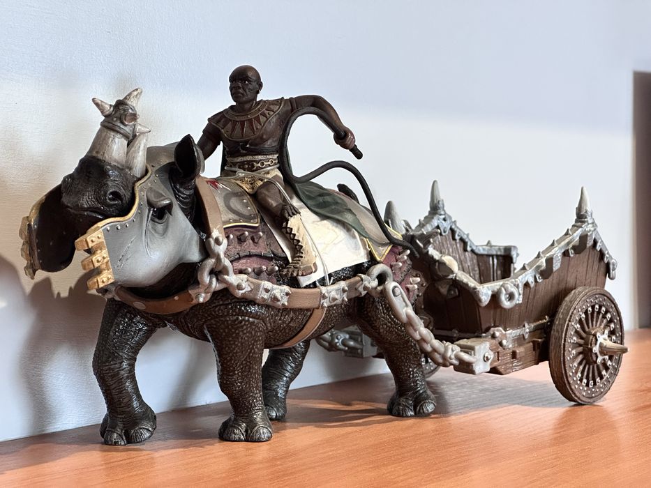 Schleich 70083 Гладиатор на боевом носороге — оригинал, редкость