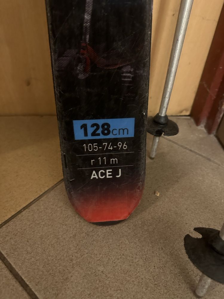 128cm  r 11 m ACE J narty freestyle nordica atomic salomon