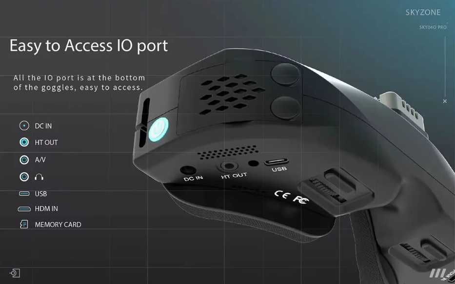 Окуляри SKYZONE SKY04O PRO FPV Goggles OLED 1280*720 5.8G