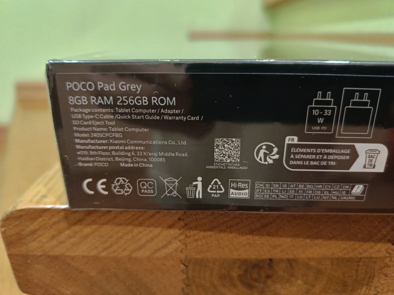 POCO Pad 8/256 Новий сірий