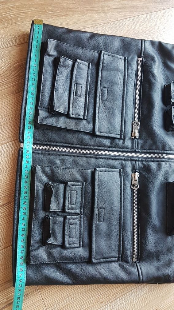 Review Matw kamizelka męska z imitacji skóry czarna owersize M motor