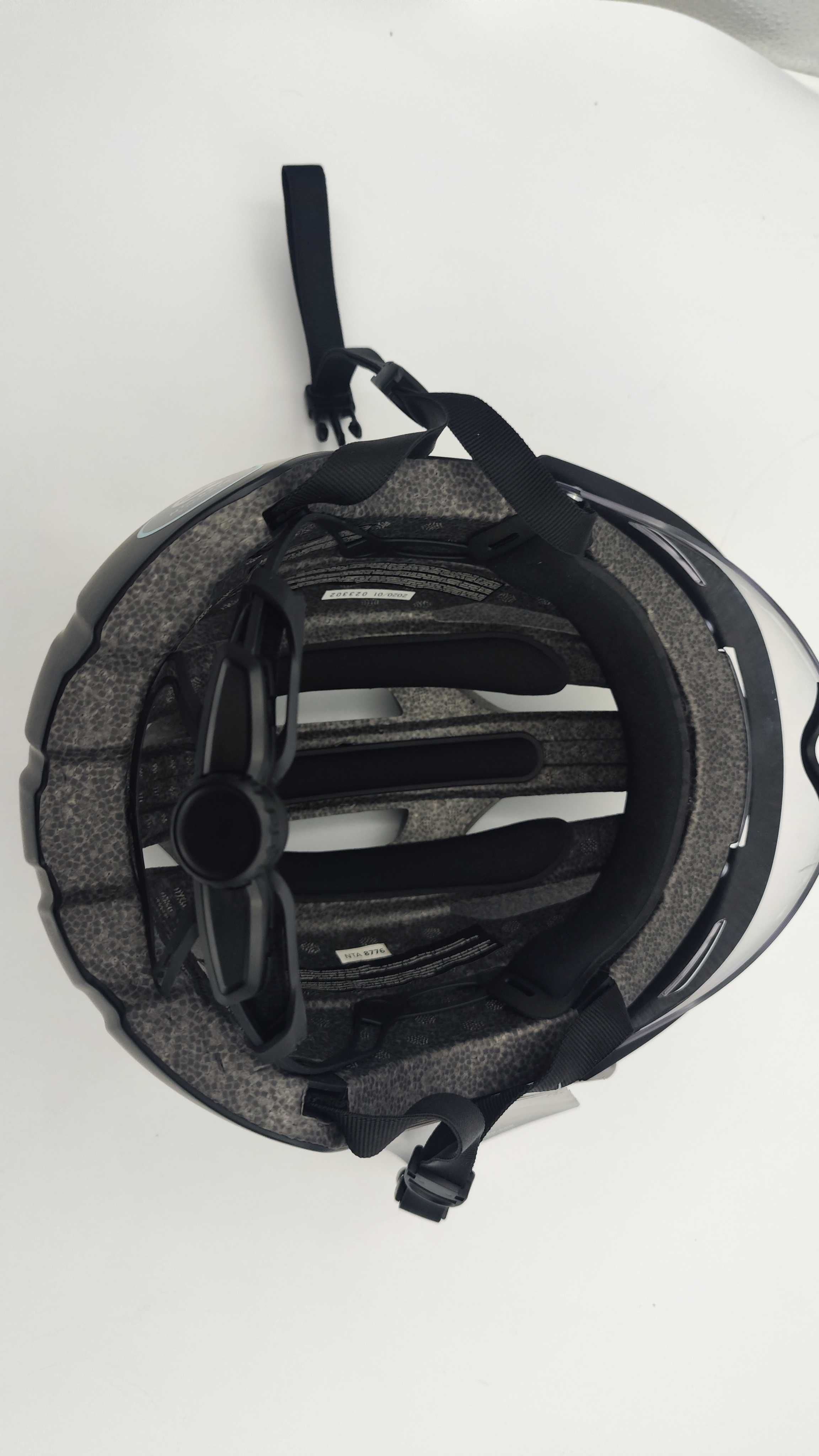 Kask Rowerowy Z Okularami Przyłbicą Agu Urban 54-58cm (AC57)