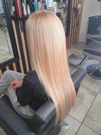 Naturalne włosy słowiańskie blond 50 cm