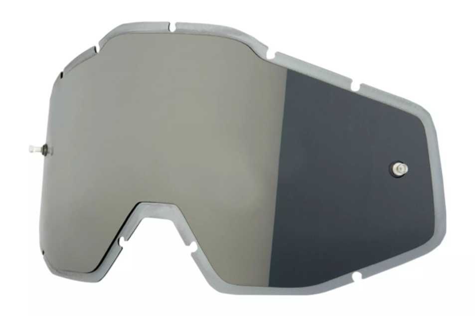 Szybka do gogli 100% RACECRAFT/ACCUR/STRATA SilverMirror/Smoke (STO14)