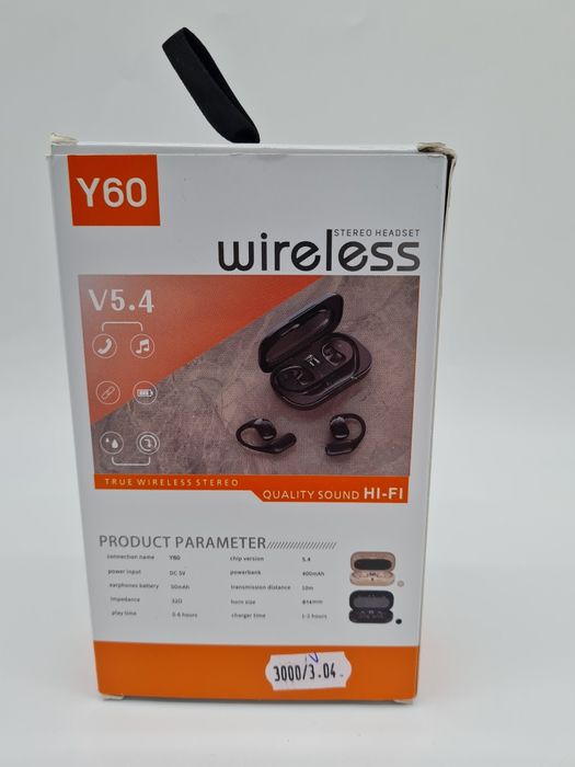 Słuchawki bezprzewodowe otwarte Bluetooth 5.4 Y60