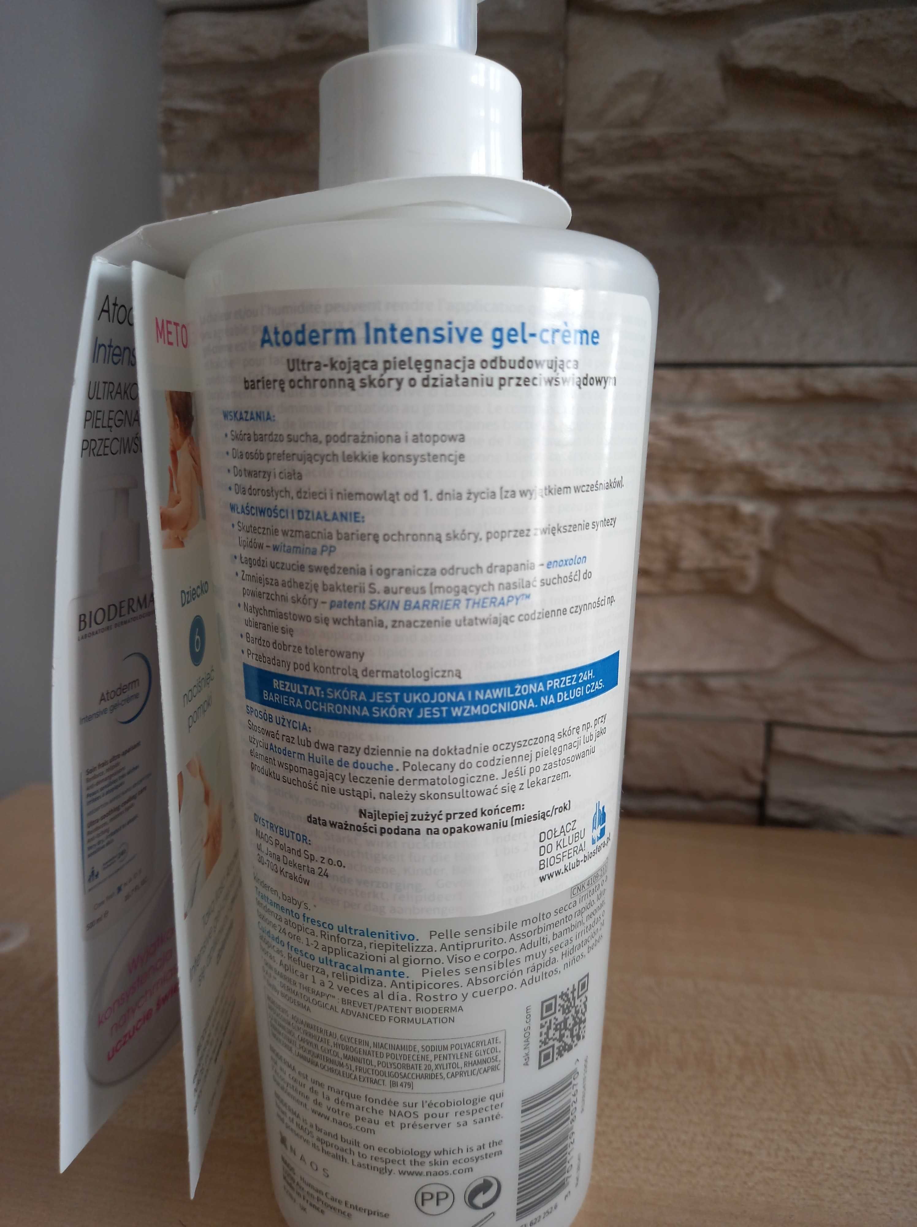 Biodema Atoderm Intensive gel-creme 500ml