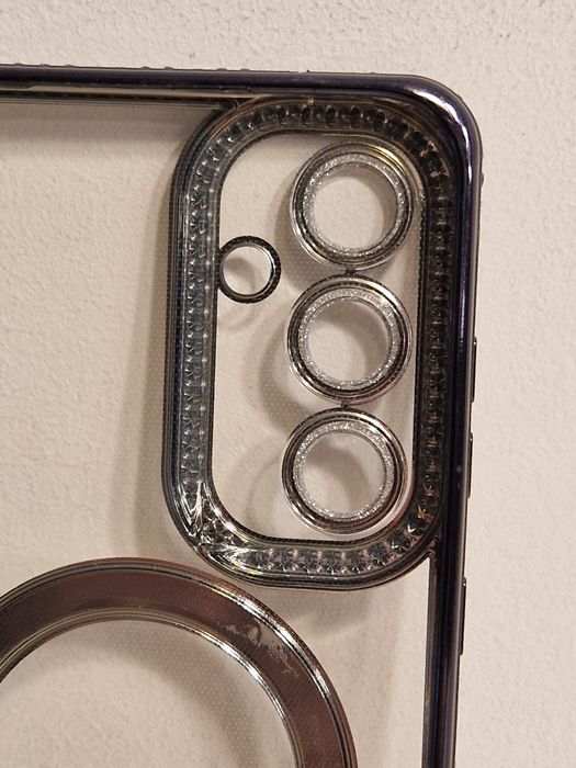 Bling Magsafe Case do Samsung Galaxy A55 5G czarny