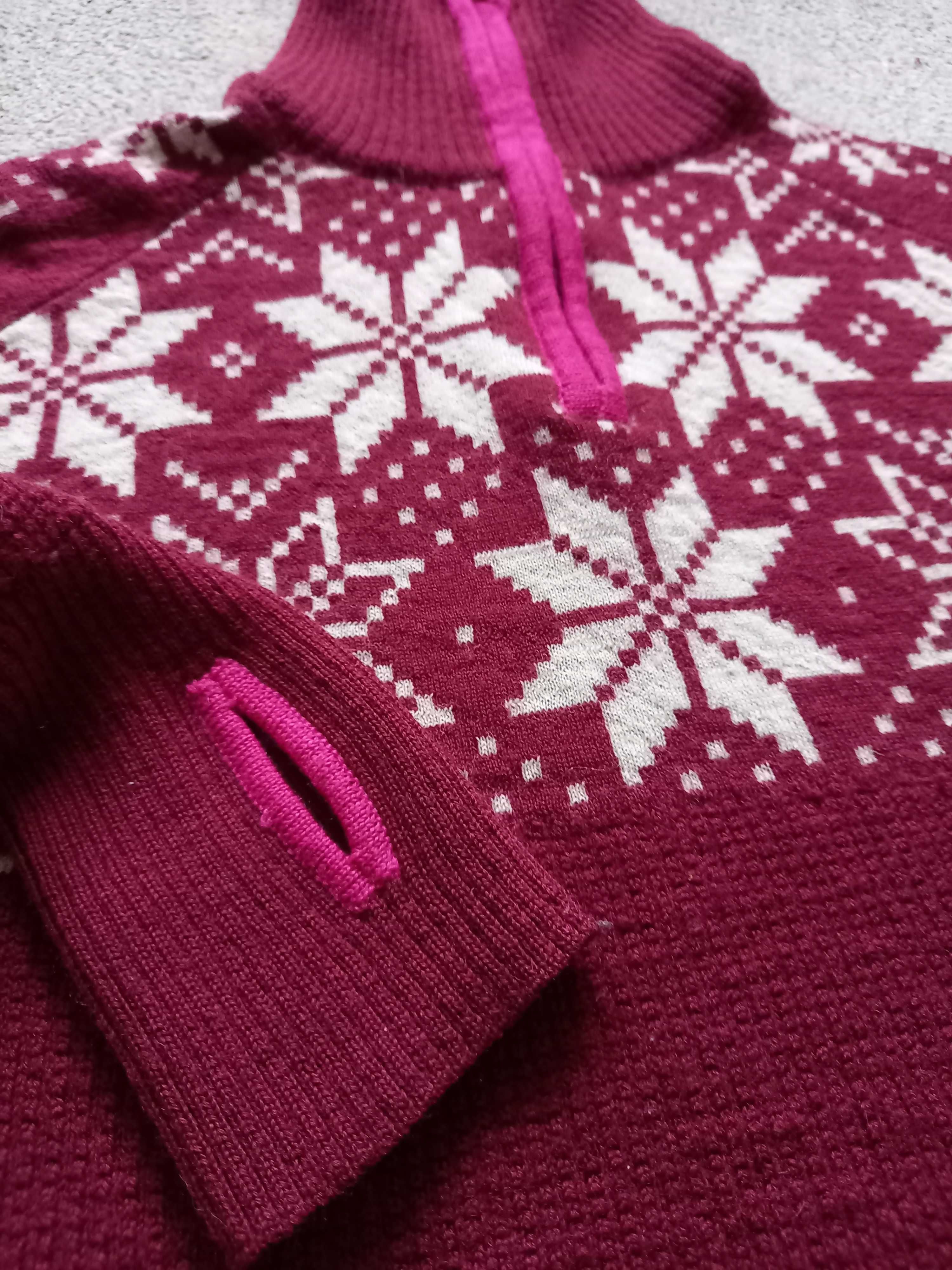 Gruby sweter ULVANG 100%wełna roz.L
