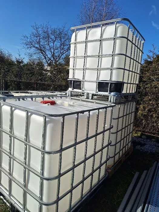 Zbiornik 1000L mauzer IBC na deszczówkę  wodę paliwo Mauser