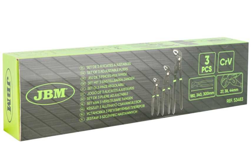 JOGO DE 3 ALICATES AJUSTÁVEIS- REF: 53483
