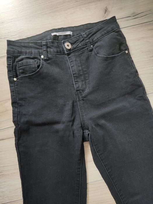 Goodies czarne rurki z koronką w nogawce XS