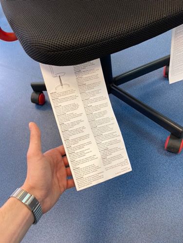 krzesło biurowe IKEA HUVUDSPELARE