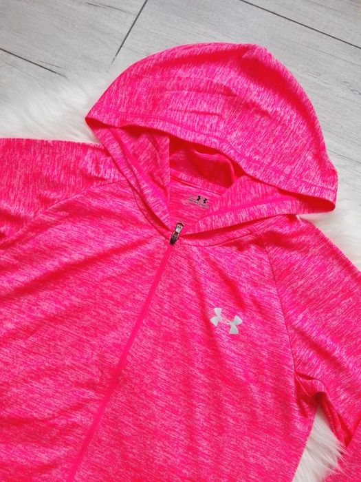 Under armour oryginalna sportowa rozpinana bluza neon rozm s/m