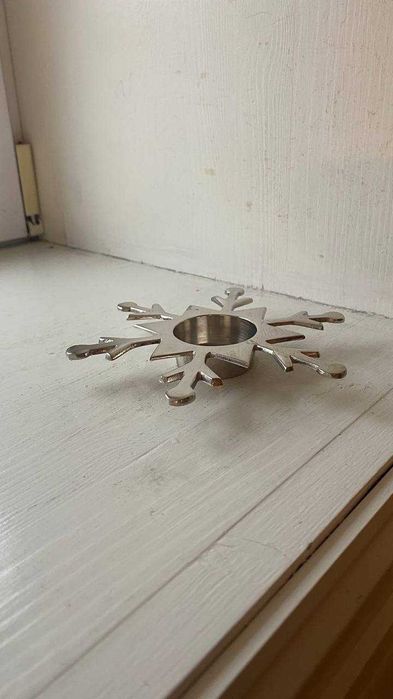 Подсвечник для чайной свечи Снежинка