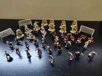 Lote de miniaturas de jogadores de futebol