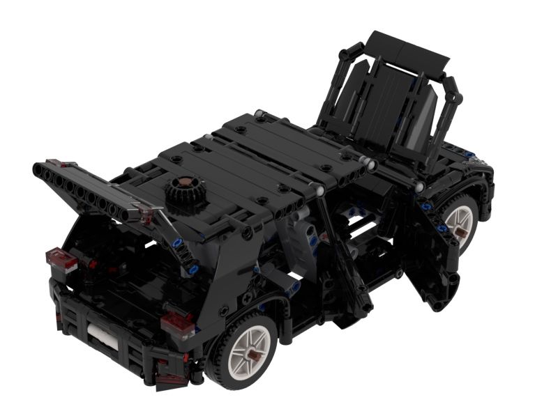 Volkswagen golf mk 6 z klocków Lego Technic własnej roboty