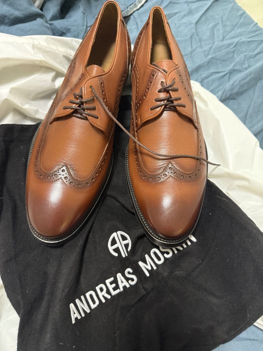 Туфлі чоловічі Оксфорди коричневі 43р Andreas Moskin
