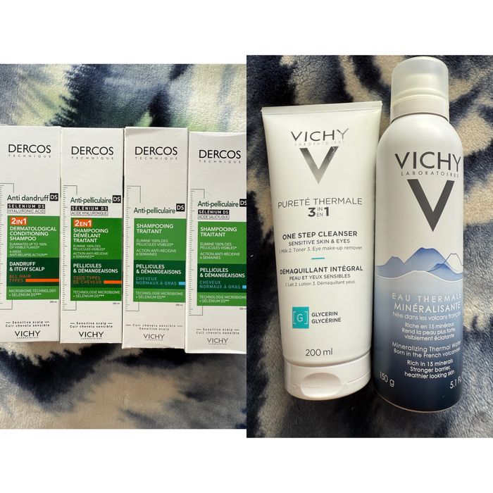 VICHY шампунь500грн,термальная вода300грн,для снятия макияжа500грн