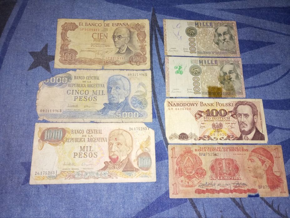 Lote notas antigas
