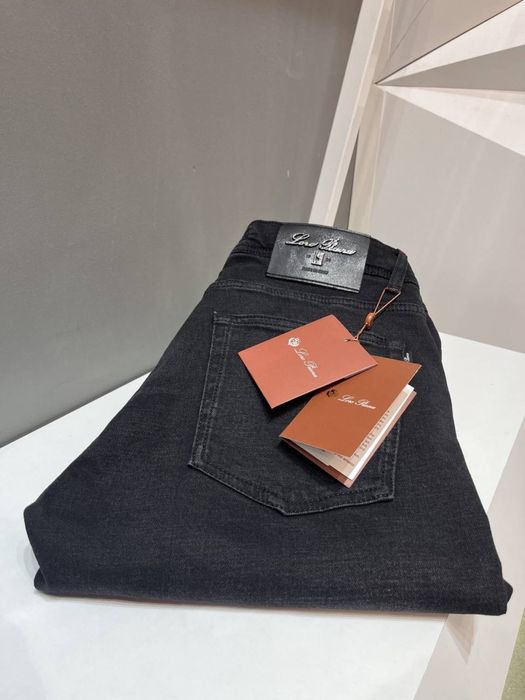 Джинси Loro Piana чорні чоловічі джинси лоро піана чорні чоловічі