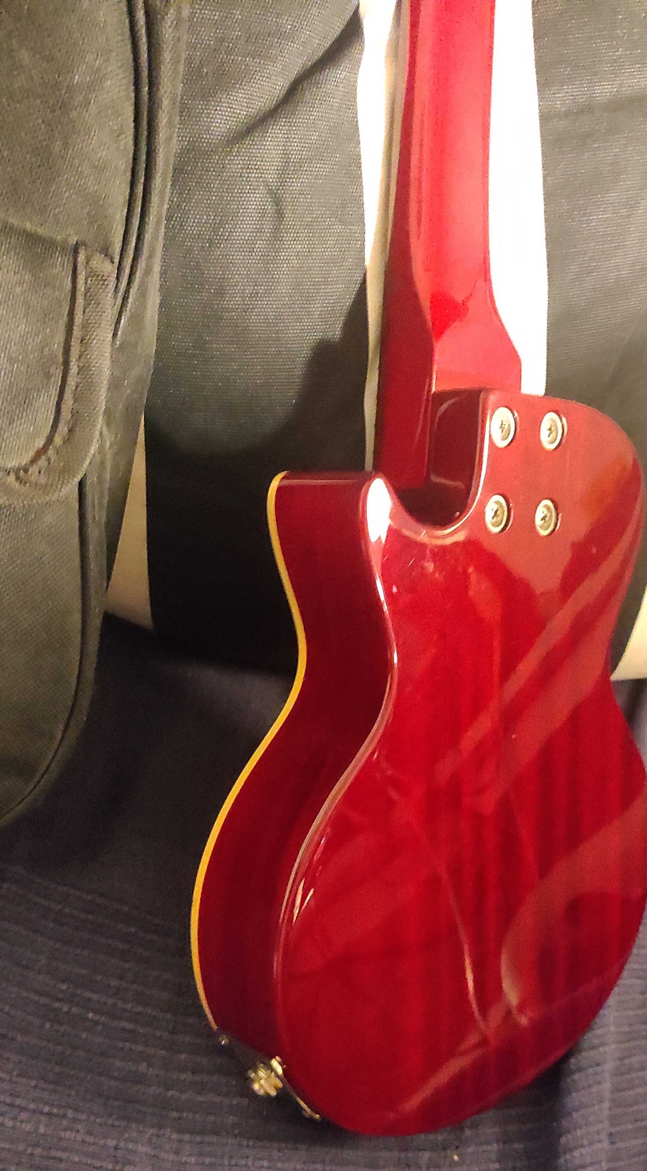 Ukulele Soprano Acústico/Elétrico Epiphone Les Paul - Cherry Sunburst