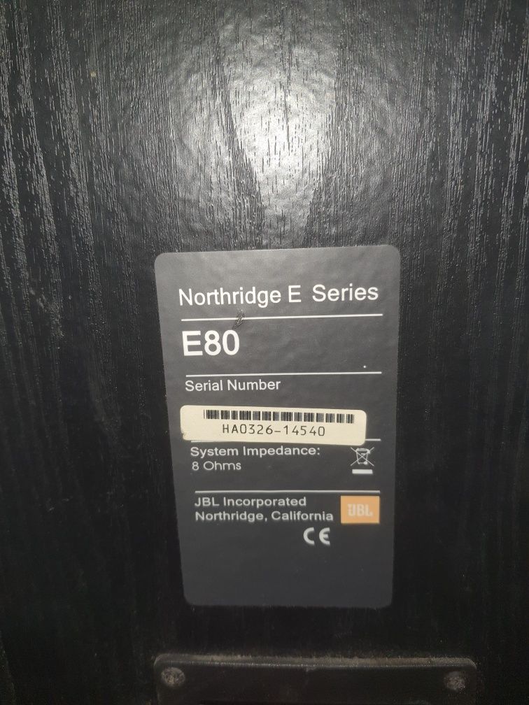 2 колонки JBL Northridge E Series E80. Оригінал+ сабвуфер