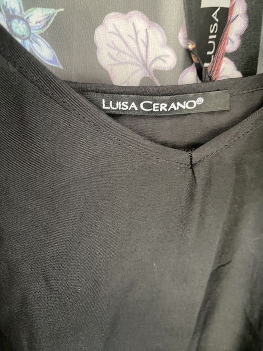 Luisa Cerano jedwabna sukienka 100% jedwab silk seta halka 40 L 42 XL