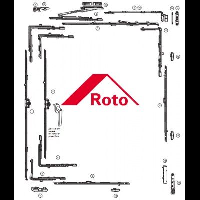 Продам повний комплект топової  віконної фурнітури Roto серія NX