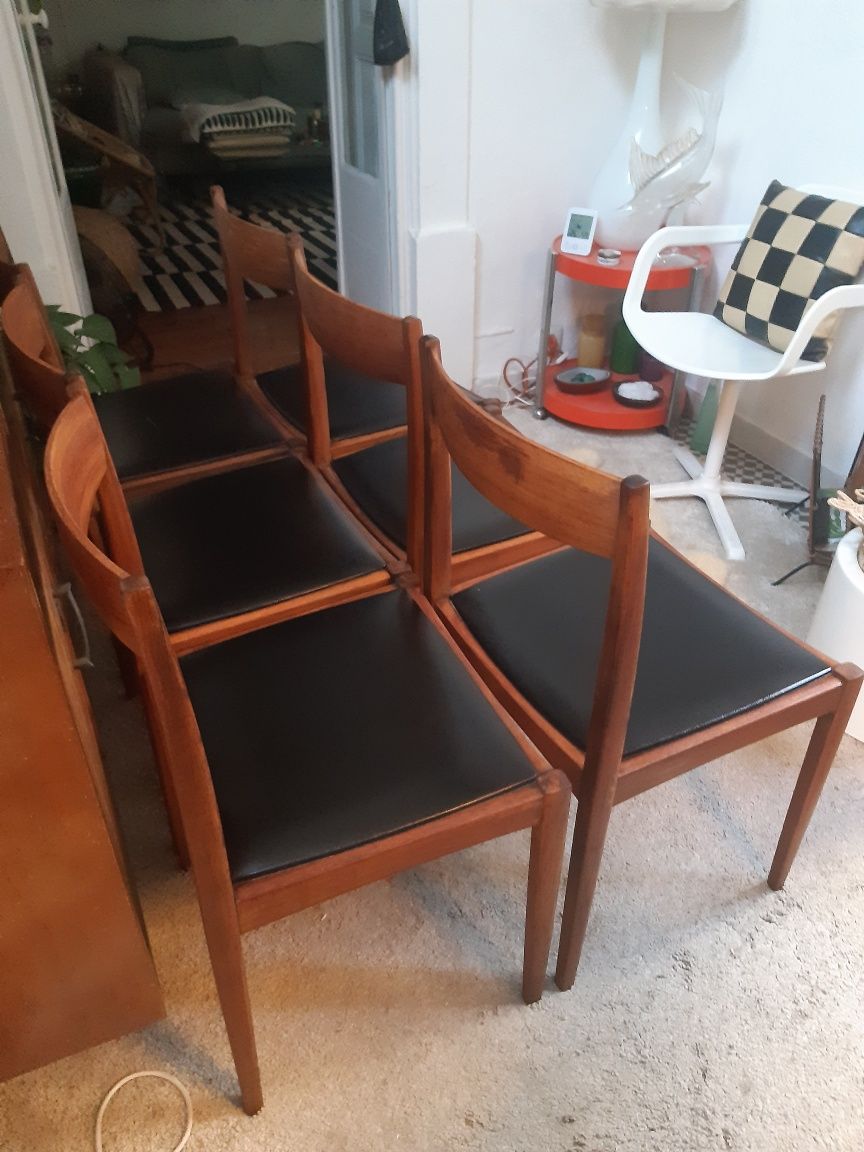Conjunto 6 cadeiras modelo Belgica Olaio José Espinho 1960