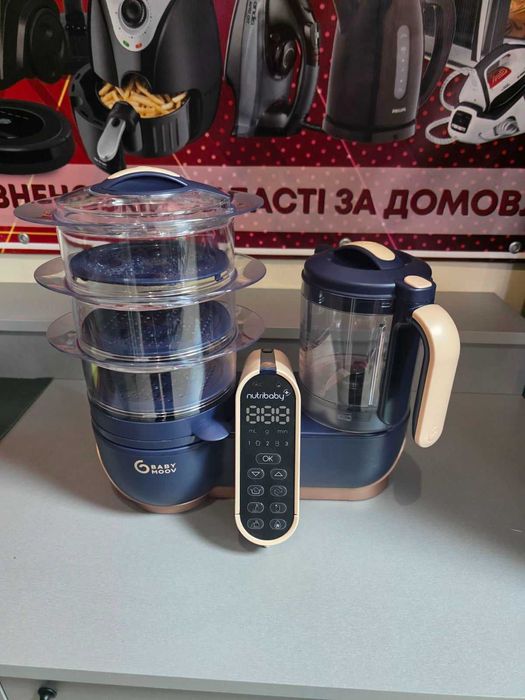 Пароварка-блендер Babymoov Nutribaby+ XL НОВИЙ