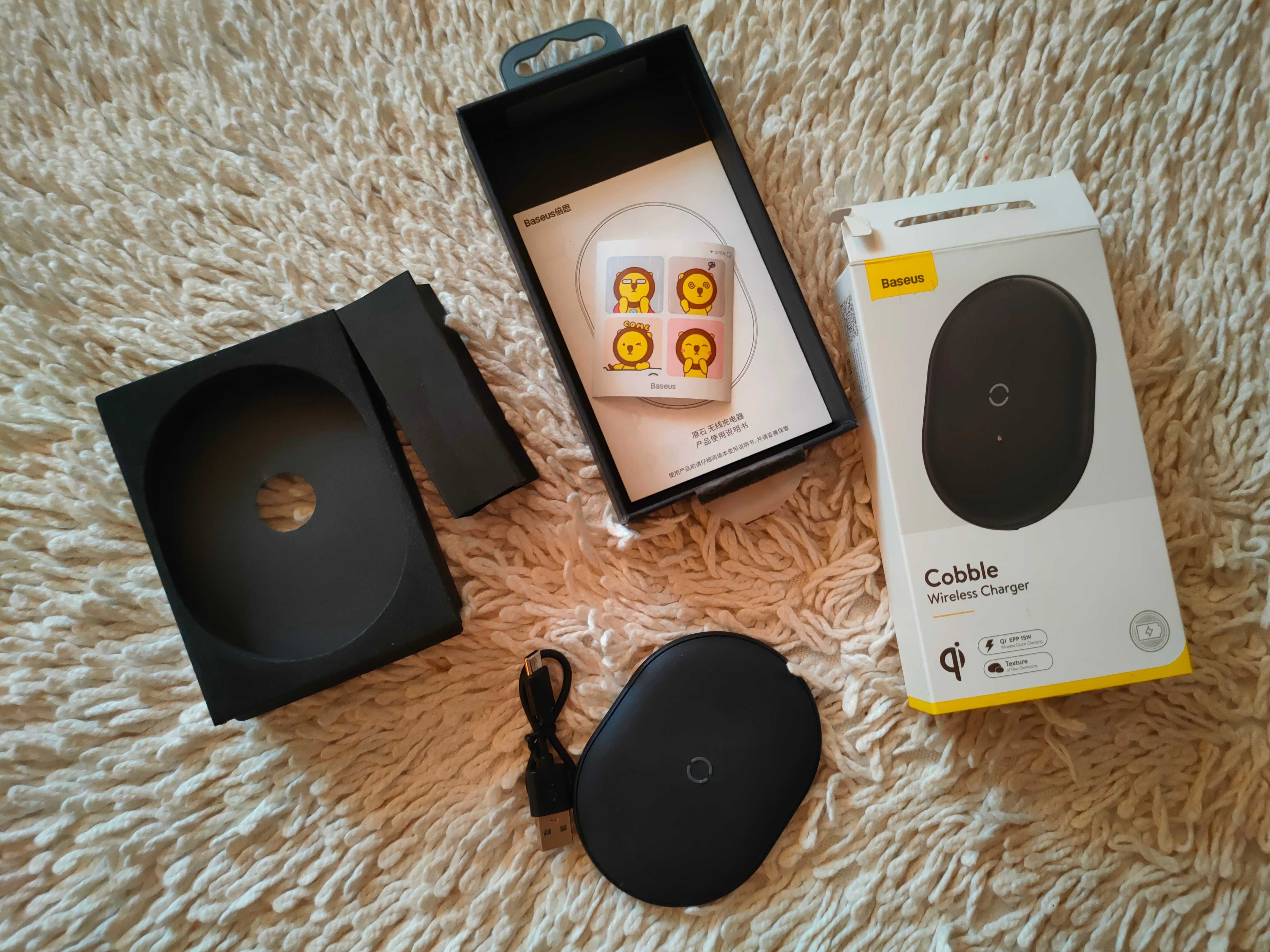 Беспроводное зарядное устройство Baseus Cobble Wireless Charger 15W