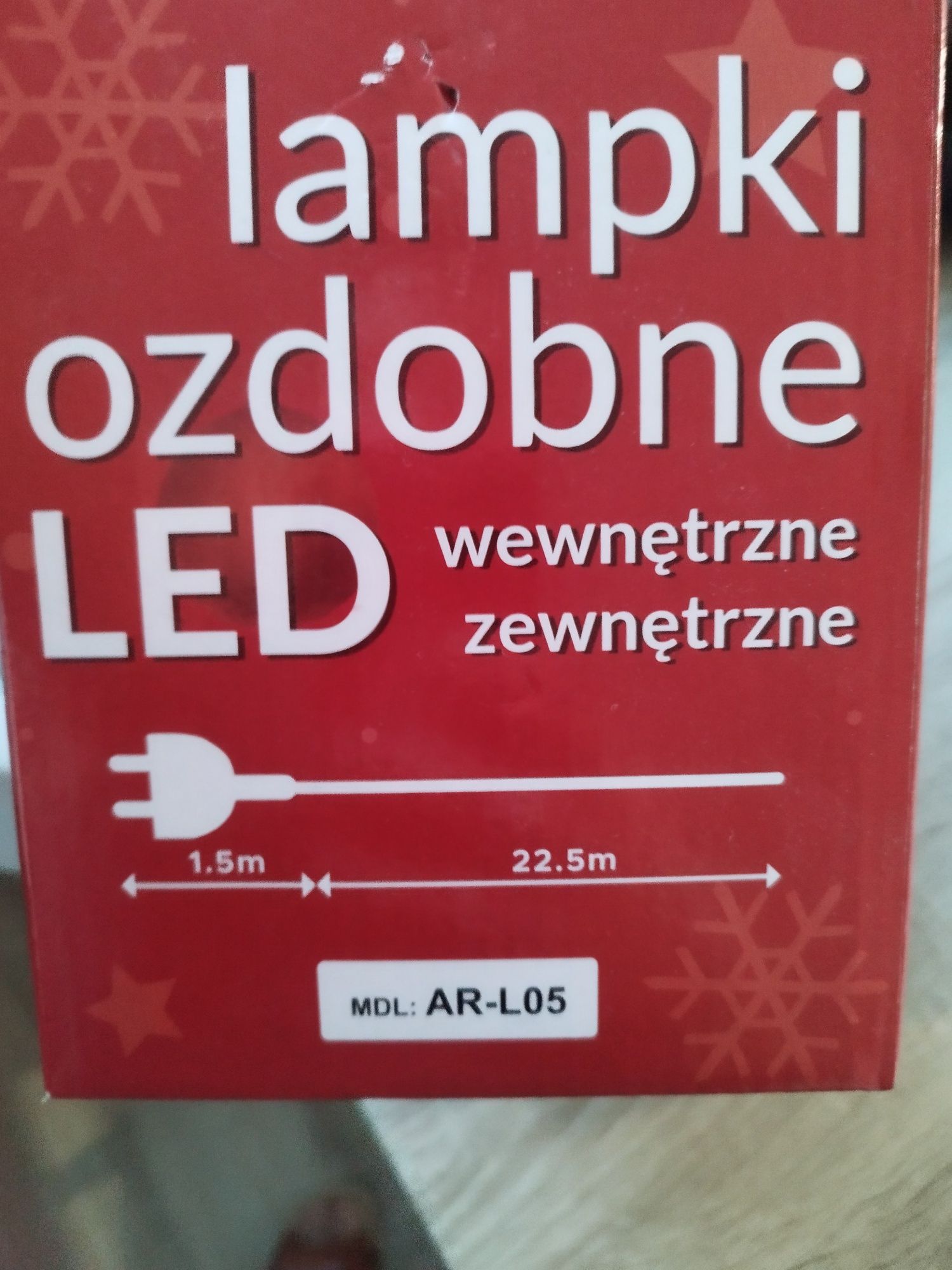 Światelka LED zewnętrzne white flash 22,5 500 LED