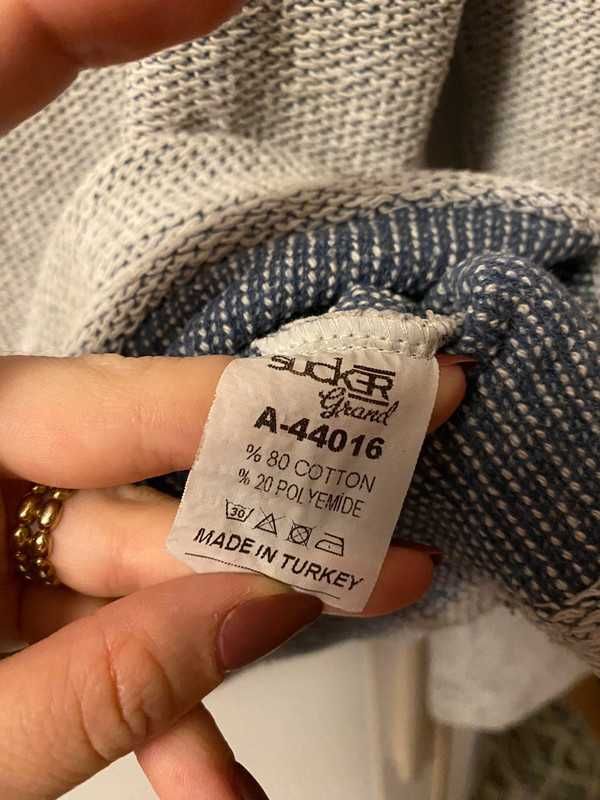 Męska bluza ze stójka 80% bawełny, rozmiar XL