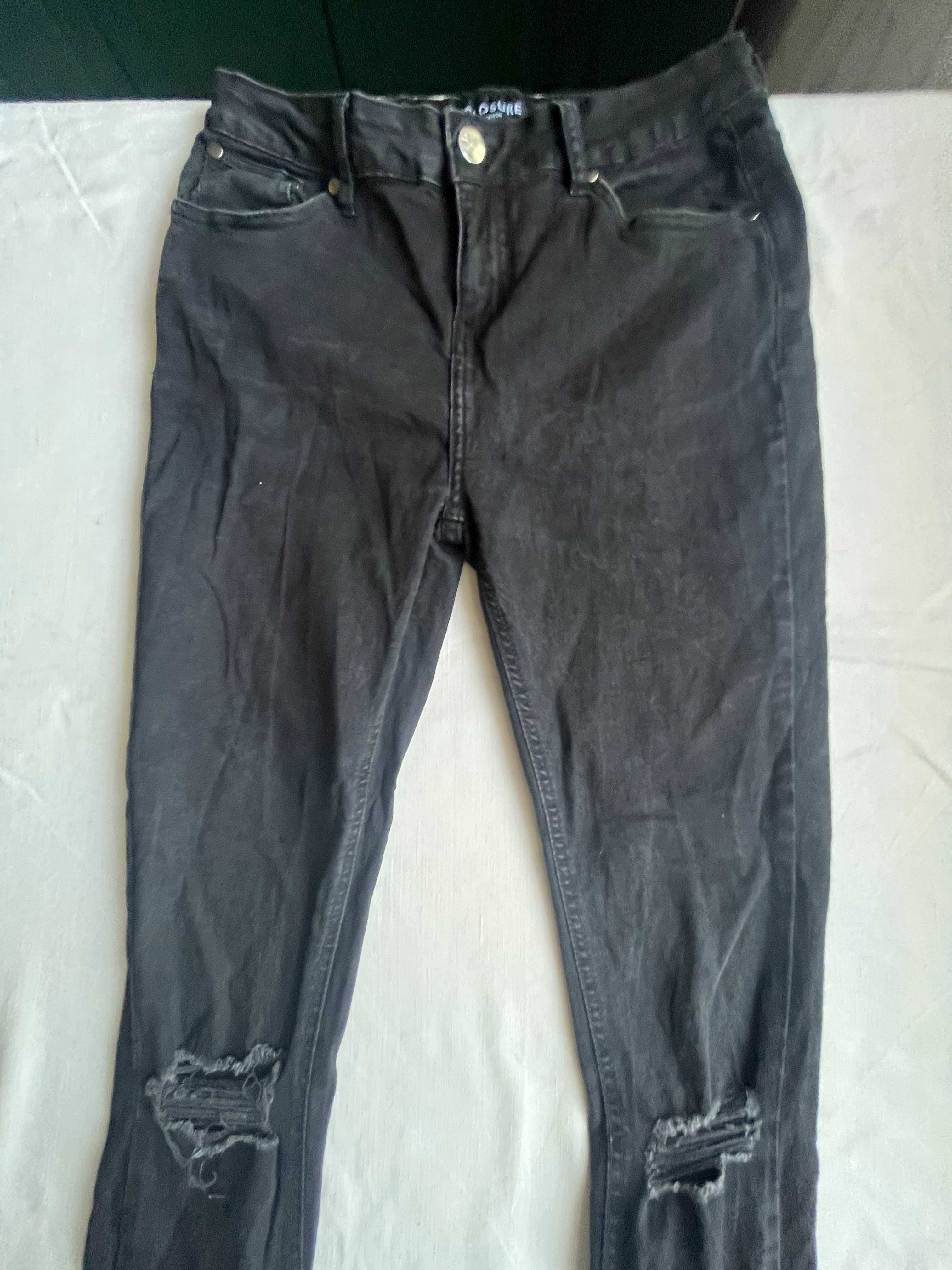 Czarne jeansy CLOSURE skinny rozmiar 34R