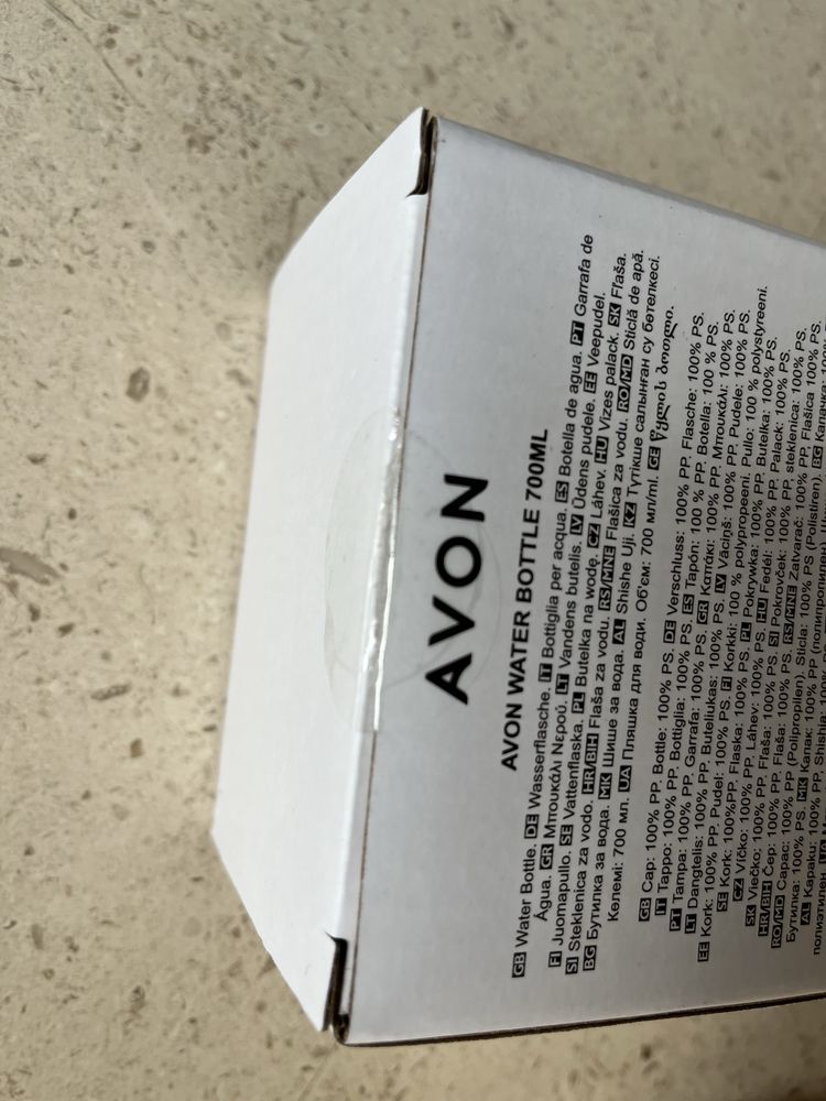 Garrafa de água marca AVON