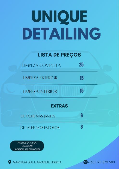 Lavagem de Carros ao Domicílio