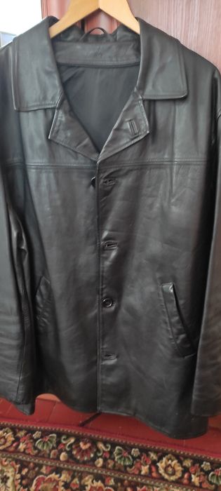 Чоловічий кожанй піджак