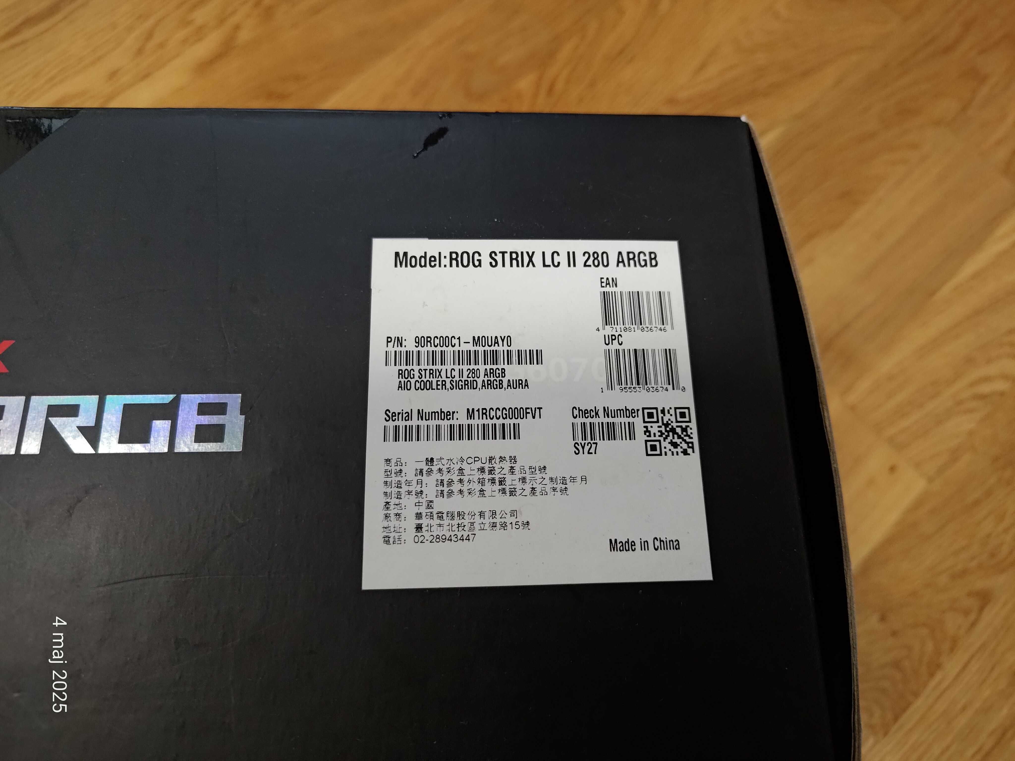 Chłodzenie wodne Asus ROG Strix LC II 280 ARGB