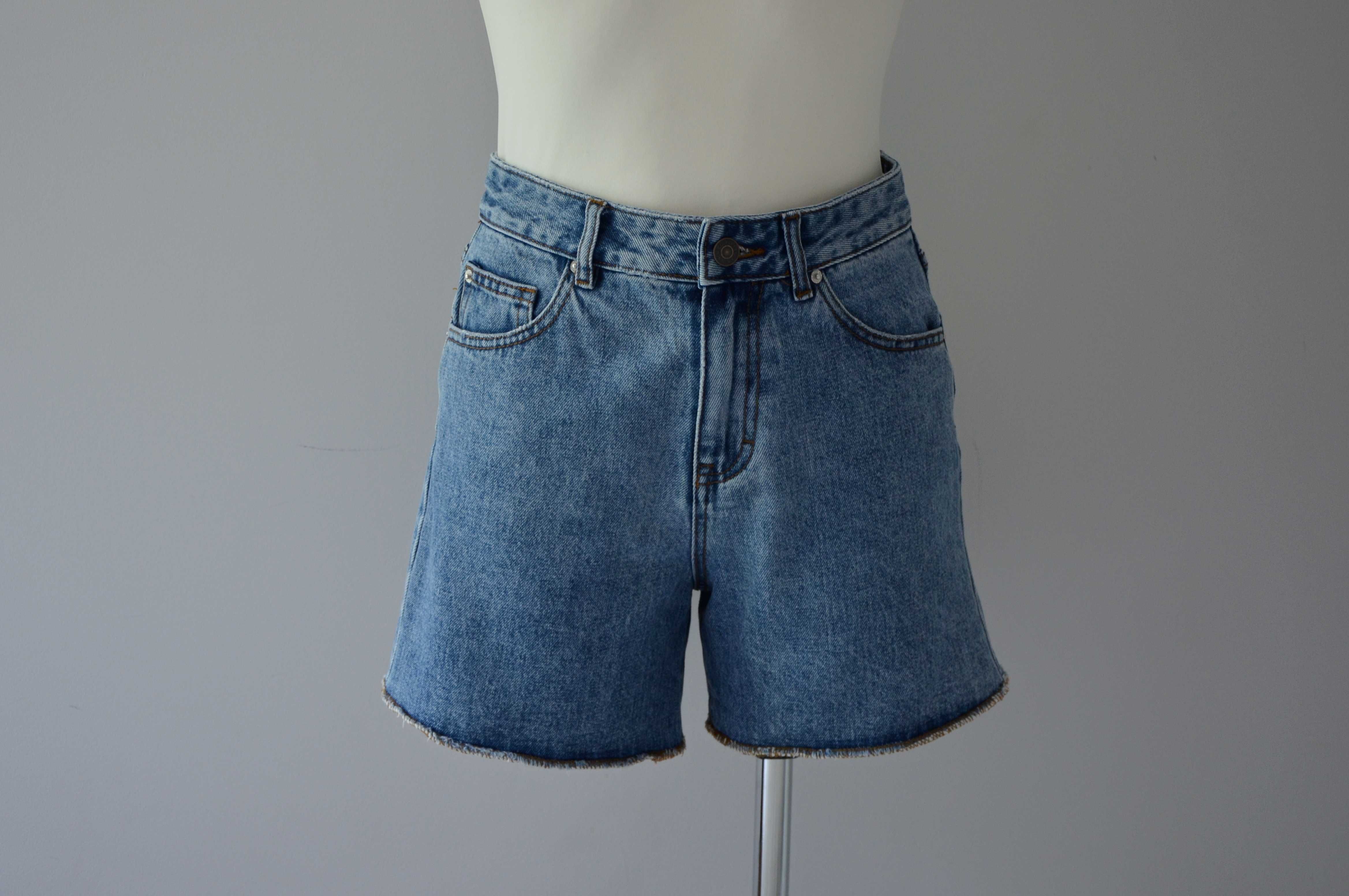 Pull & Bear jeansowe szorty krótkie spodenki bermudy denim 34 XS
