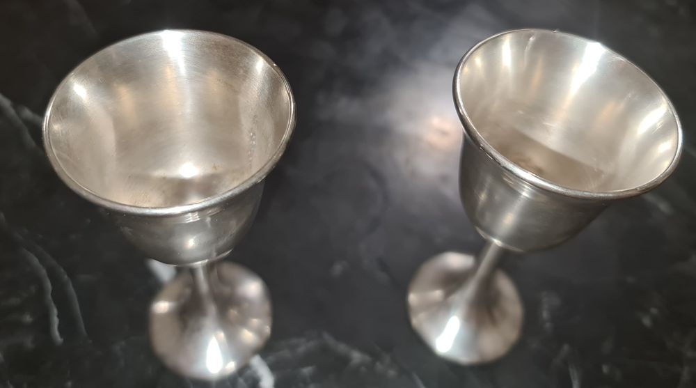 Подставка для яиц (2 шт.), мельхиор, Италия