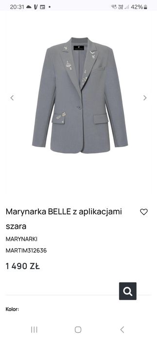 Marynarka Paprocki&brzozowski S