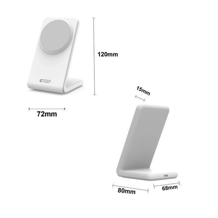 Ładowarka indukcyjna Qi Mag Safe 15W do iPhone bezprzewodowa stacja