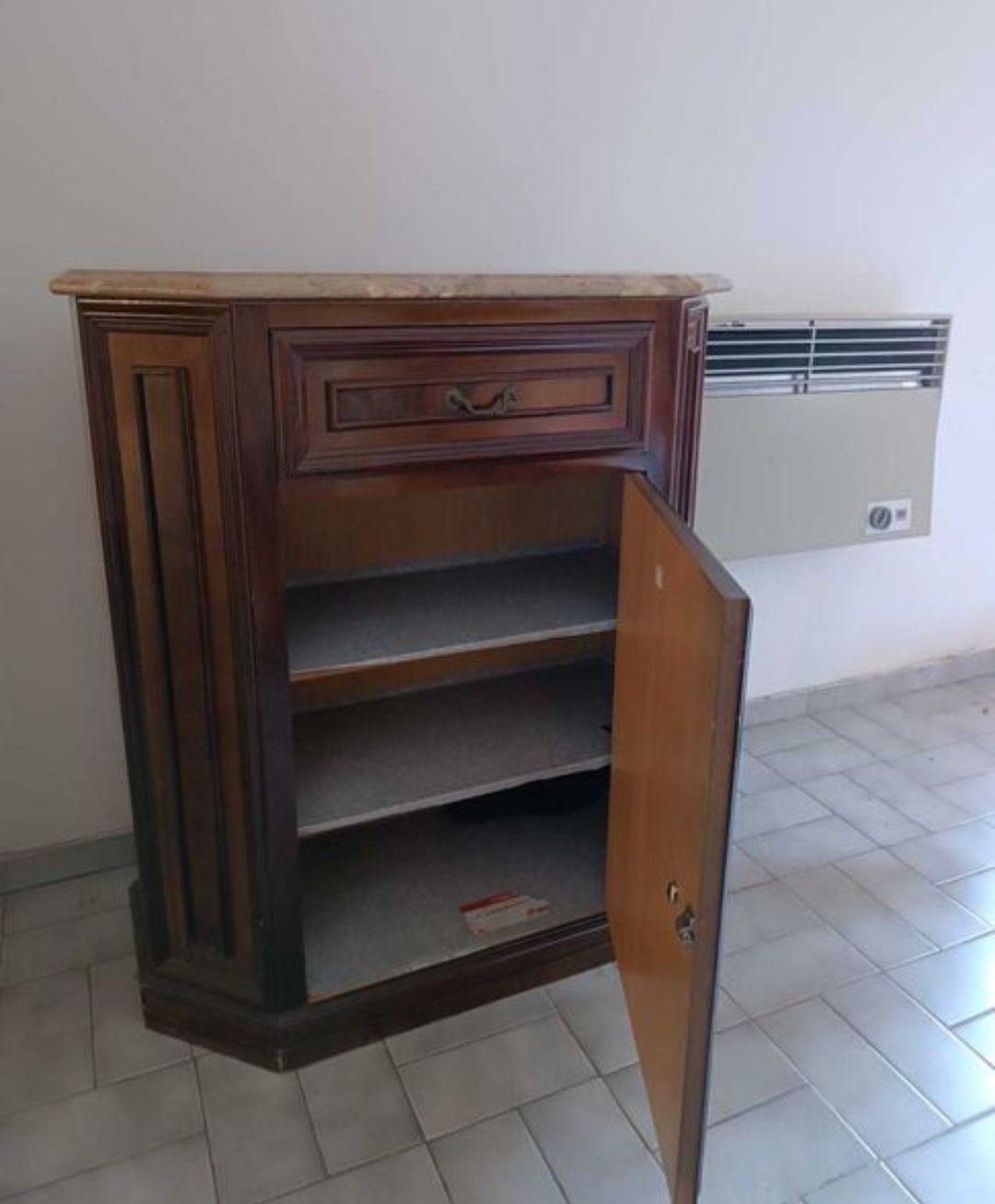 Móvel sapataria/ aparador com pedra mármore