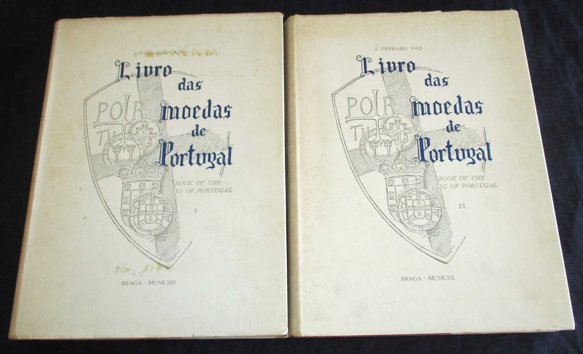 Livro das Moedas de Portugal Ferraro Vaz 2 volumes 1ª edição